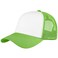 Falari 5Panel Mesh Baseball Cap Trucker Hat Structured Plain Design Cotton Adjustable Size Light Green