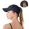 FASHIXD Ponytail Baseball Cap for Women Mesh Quick Dry Baseball Hat with Ponytail Hole Dark Blue