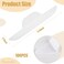 Framendino 100 Pack White Disposable Golf Hat Sweat Liner SelfAdhesive Cap Protection Pads 114