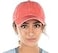 Funky Junque Criss Cross Hat Womens Baseball Cap Distressed Ponytail Messy Bun Trucker Ponycap Basketweave Coral