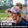 Funky Junque Criss Cross Tie Dye Baseball Cap for Women with Ponytail Slot Adjustable Vintage Hat Tie Dye GreyLight Pink Mix