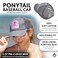 Funky Junque Ponytail Hats for Women Funny Baseball Cap with Sayings Criss Cross Back High Pony Adjustable Hat Beach Please Grey