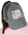 Funky Junque Womens Funny Ponytail Hat for Lake Criss Cross Bands Mesh Trucker Cap for Messy Bun Be Yourself but a Little Bit Better Grey