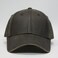 The Vintage Heavy Washed Coated Canvas WaxLook Adjustable Low Profile Men Women Baseball Cap Coated Dark Brown
