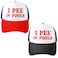 Jiuguva 2 Pieces Funny Trucker Cap I Pee in Pools Hat Dare Gag Gift Joke American Flag Hat Black Red With Navy
