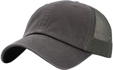 KBETHOS KBECM DGY Original Classic Trucker Low Profile Hat Men Women Baseball Cap Dad Hat Adjustable Unconstructed Plain Cap