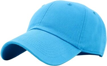 KBETHOS KBLOW AQU Classic Cotton Dad Hat Adjustable Plain Cap Polo Style Low Profile Unstructured Classic Aqua Adjustable