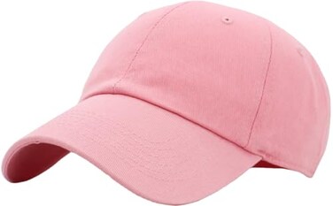 KBETHOS KBLOW PNK Classic Cotton Dad Hat Adjustable Plain Cap Polo Style Low Profile Unstructured Classic Pink Adjustable