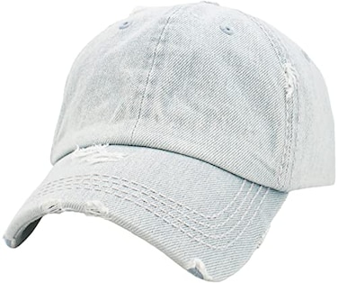 KBETHOS KBVBasic LDM Vintage Washed Distressed Cotton Dad Hat Baseball Cap Adjustable Polo Trucker Unisex Style Headwear