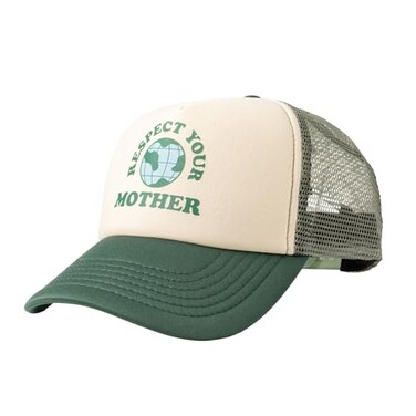 PACIFIC BRIM Womens Adjustable Cap Mesh Side Panels Trucker Hat Respect Your Mother
