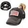 ProMindFun Womens Ponytail High Messy Bun Hats Distressed Baseball Caps Unconstructed Washed Dad Hat Girls Trucker Ponycaps