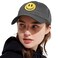 SONMONY Smile Face Trucker Hat Washed Dad Hat for Men Women Cute Baseball Caps Unstructured Smile Embroidered Hat Grey