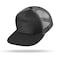 UALON Baseball Cap Snapback Trucker Hat for Men Women with American Flag and Adjustable Breathable Mesh Flat Bill Hats BlackDark Gray