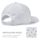UVSAI UPF 50 Performance Water Resistant Baseball Cap Lightweight Breathable Hat Golf Running Boat Hiking for Men Women White