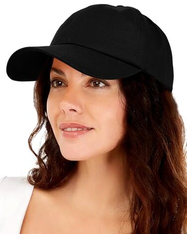 Lvaiz Hats Womens Satin Lined Unstructured Baseball Cap Unisex Silk Lining Washed Cotton Adjustable Vintage Dad Hat Black