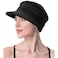 XYIYI Black Women Cancer Headwear Soft Chemo Beanie Baseball Cap