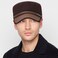 YeeHeen Cadet Army Cap for Men Women Twill Military Corps Hat Flat Top Cap Brown