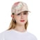 ZLYC Women Fashion Floral Print Baseball Cap Hawaiian Adjustable Snapback Dad Hat Beige
