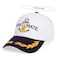 ZUYYON 2 Pcs Captain Hat and First Mate Hat Set Matching Skipper Boating Baseball Caps Nautical Marine Sailor Embroidered CapWhite