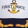 ZUYYON 2 Pcs Captain Hat and First Mate Hat Set Matching Skipper Boating Baseball Caps Nautical Marine Sailor Embroidered CapWhite
