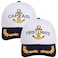 ZUYYON 2 Pcs Captain Hat and First Mate Hat Set Matching Skipper Boating Baseball Caps Nautical Marine Sailor Embroidered CapWhite
