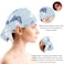 Vcedizo Colored Butterflies Scrub Caps Women Ponytail Adjustable Bouffant Surgical Caps with Button Sweatband Nurse Hat Long Hair
