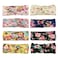 DRESHOW 8 Pack Women Headband Boho Floal Style Criss Cross Head Wrap Elastic Hair Accessories