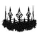 Love Sweety Halloween Vintage Crown Rose Headband Gothic Floral Headpiece A Black