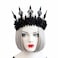 Love Sweety Halloween Vintage Crown Rose Headband Gothic Floral Headpiece A Black