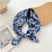 Pemilosci Large Cotton Bandana Headband Head Wrap Protective Coverage Hair Neck Scarf for Women 28 x 28 inch S10Little LeafRoyal Blue