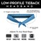 TREAD BANDS Treadbands Low Profile Tieback Non Slip Headbandd to Stay in Place Keeps Sweat Out of Your Eyes Patented Grip Technology Solid Navy Blue