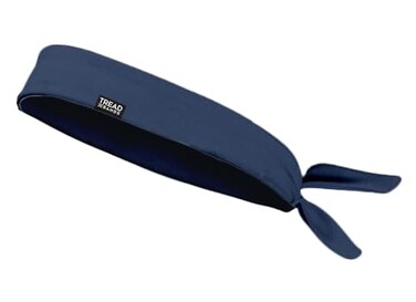 TREAD BANDS Treadbands Low Profile Tieback Non Slip Headbandd to Stay in Place Keeps Sweat Out of Your Eyes Patented Grip Technology Solid Navy Blue