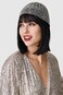 BABEYOND 1920s Beaded Cap Headpiece Belly Dance Cap Exotic Cleopatra Headpiece for Gatsby Themed Party Silver