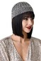BABEYOND 1920s Beaded Cap Headpiece Belly Dance Cap Exotic Cleopatra Headpiece for Gatsby Themed Party Silver