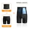Akkad Kuti Mens Sauna Sweat Shorts Workout Compression Shorts Tummy Control Shapewear High Waist Blue XL