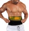 BODYSUNER Men Tank Top Sauna Sweat Vest Waist Trainer With Zipper Compression Workout Enhancing Vest BlueLXL