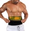 BODYSUNER Men Tank Top Sauna Sweat Vest Waist Trainer With Zipper Compression Workout Enhancing Vest BlueLXL