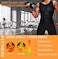 BODYSUNER Sauna Suit Sweat Vest Workout Tank Top for Men Compression Workout Weighted Vest BlueLXL