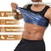 BODYSUNER Sauna Suit Sweat Vest Workout Tank Top for Men Compression Workout Weighted Vest BlueLXL