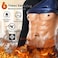 BODYSUNER Sauna Sweat Suits Shirt Waist Trainer for Men Compression Vest Workout Gym Exercise Shirt Long Sleeve BlueXL