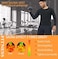 BODYSUNER Sauna Sweat Suits Shirt Waist Trainer for Men Compression Vest Workout Gym Exercise Shirt Long Sleeve BlueXL