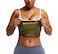 BODYSUNER Sauna Sweat Vest Workout Tank Top Waist Trainer for Women Compression Workout Enhancing Vest BlueSM