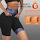 BODYSUNER Sweat Sauna Slimming Pants For Women Thigh Shaper Leggings Workout Compression Thigh Trimmer BlueLXL