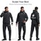 HOTSUIT Sauna Suit for Men Sweat Sauna Jacket Pant Gym Workout Sweat Suits Black S