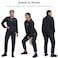 HOTSUIT Sauna Suit Women Durable Gym Workout Sauna Jacket Pants Sweat Suits Black 3XL