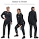 HOTSUIT Sauna Suit Women Durable Gym Workout Sauna Jacket Pants Sweat Suits Black 3XL