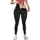 KUMAYES Sauna Leggings for Women Sweat Pants High Waist Compression Slimming Hot Thermo Workout Training Capris Body Shaper Black Small