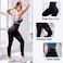 KUMAYES Sauna Leggings for Women Sweat Pants High Waist Compression Slimming Hot Thermo Workout Training Capris Body Shaper Black Small