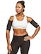 Sweat Shaper Womens Arm Trimmers Sauna Arm Shaper Compression Sweat Bands Slimming Arm Band 2 Pack