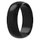 ThunderFit Silicone Wedding Ring for Men Rubber Engagement Band Width 80mm Thickness 20mm Black 14145 2350mm